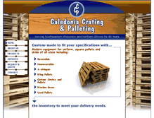 Tablet Screenshot of caledoniacrating.com